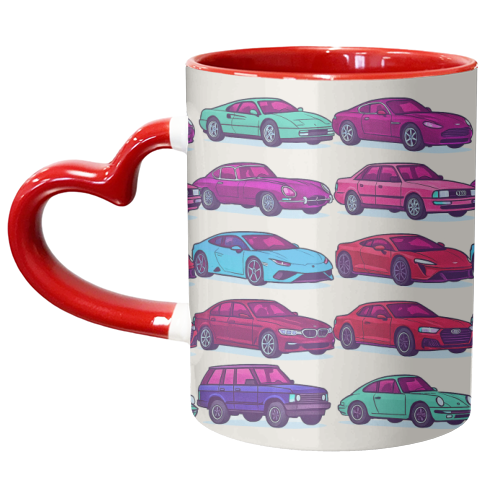 CARS, CARS, CARS - unique mug by Ms Doodle