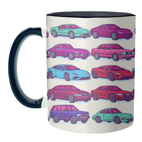 CARS, CARS, CARS - unique mug by Ms Doodle