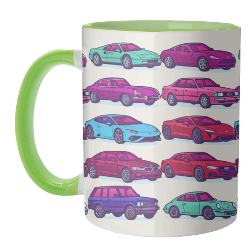 CARS, CARS, CARS - unique mug by Ms Doodle