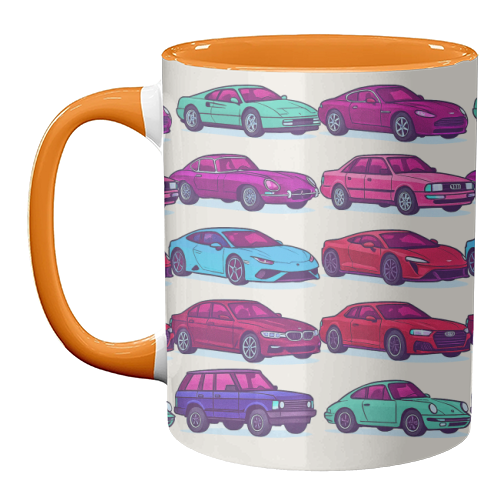 CARS, CARS, CARS - unique mug by Ms Doodle