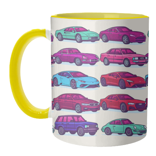 CARS, CARS, CARS - unique mug by Ms Doodle