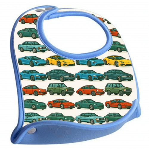 Cars - feeding bib by Ms Doodle