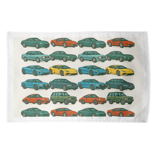 Cars - funny tea towel by Ms Doodle