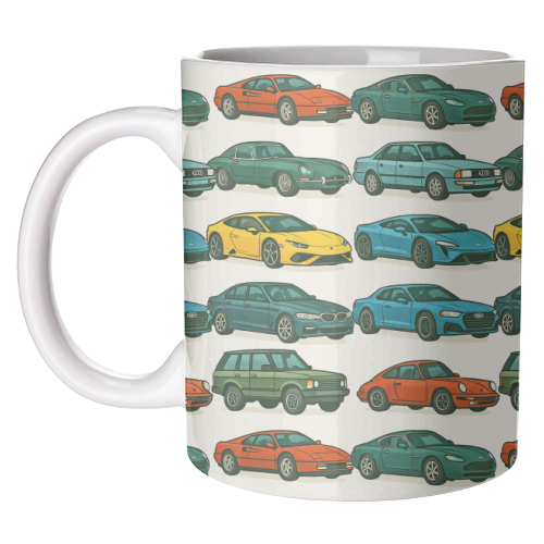 Cars - unique mug by Ms Doodle