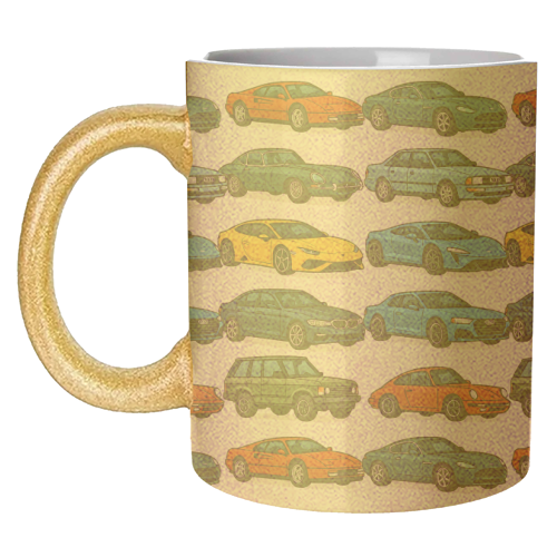 Cars - unique mug by Ms Doodle