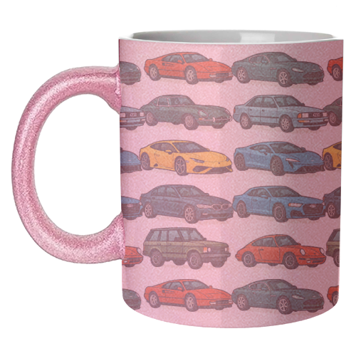 Cars - unique mug by Ms Doodle