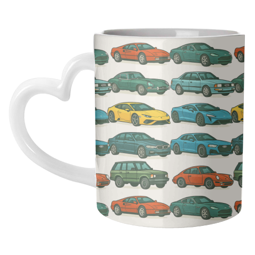 Cars - unique mug by Ms Doodle