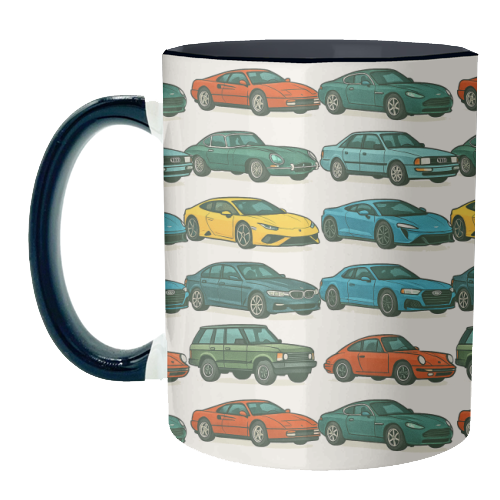 Cars - unique mug by Ms Doodle