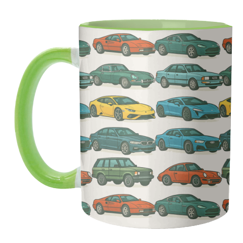 Cars - unique mug by Ms Doodle