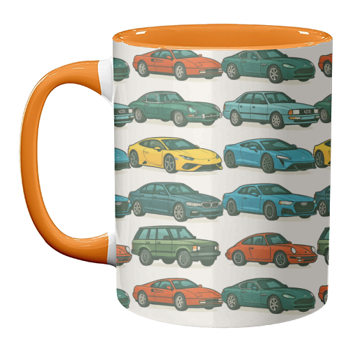 Cars - unique mug by Ms Doodle