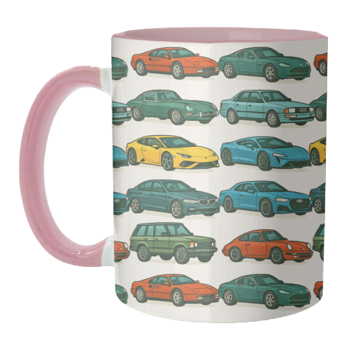 Cars - unique mug by Ms Doodle