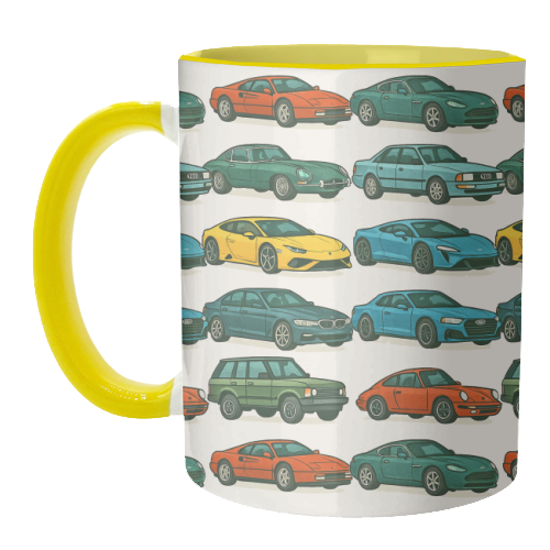 Cars - unique mug by Ms Doodle