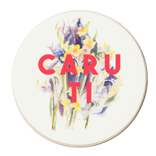 Caru Ti - personalised beer coaster by The 13 Prints
