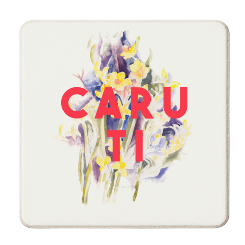 Caru Ti - personalised beer coaster by The 13 Prints