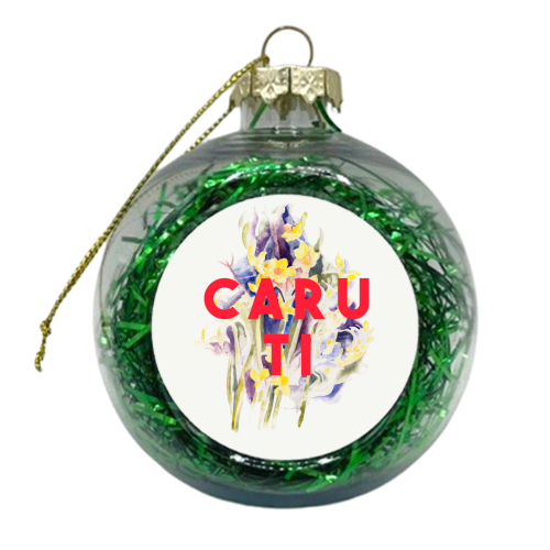 Caru Ti - xmas bauble by The 13 Prints