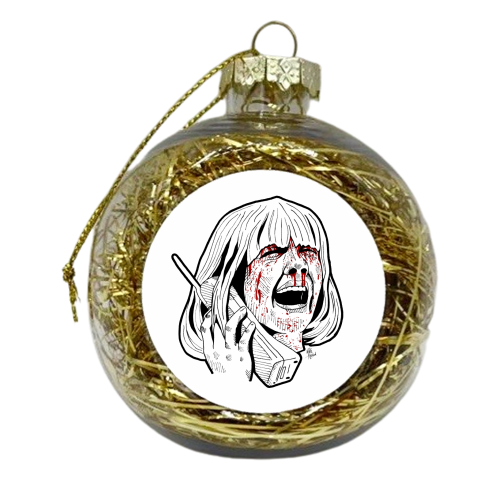 CASEY - xmas bauble by Mike Hazard