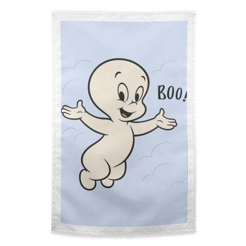 Casper - funny tea towel by Ms Doodle