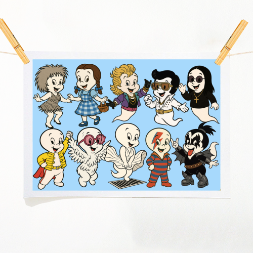 Casper Icons! - A1 - A4 art print by Ms Doodle