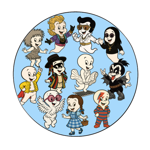 Casper Icons! - Circle Sticker by Ms Doodle