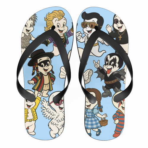 Casper Icons! - funny flip flops by Ms Doodle