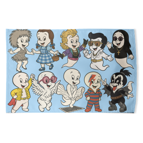 Casper Icons! - funny tea towel by Ms Doodle