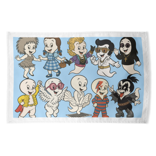 Casper Icons! - funny tea towel by Ms Doodle