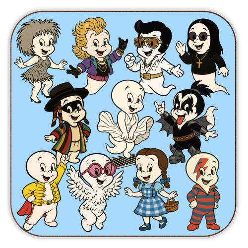 Casper Icons! - personalised beer coaster by Ms Doodle
