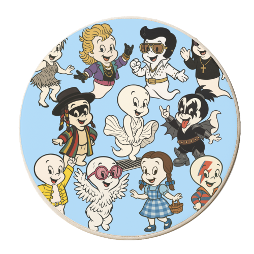Casper Icons! - personalised beer coaster by Ms Doodle