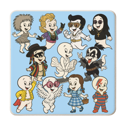 Casper Icons! - personalised beer coaster by Ms Doodle