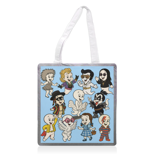 Casper Icons! - printed canvas tote bag by Ms Doodle