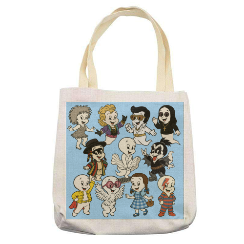 Casper Icons! - printed canvas tote bag by Ms Doodle