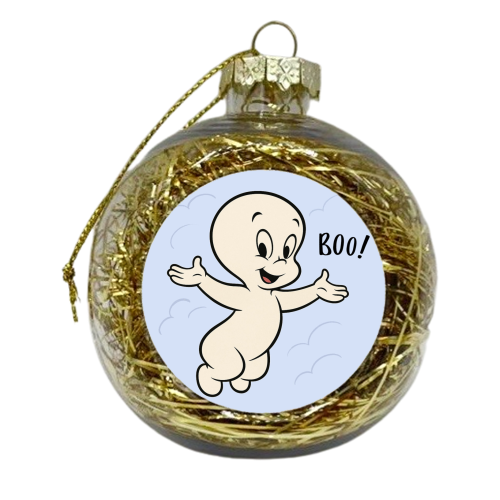 Casper - xmas bauble by Ms Doodle