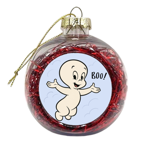 Casper - xmas bauble by Ms Doodle