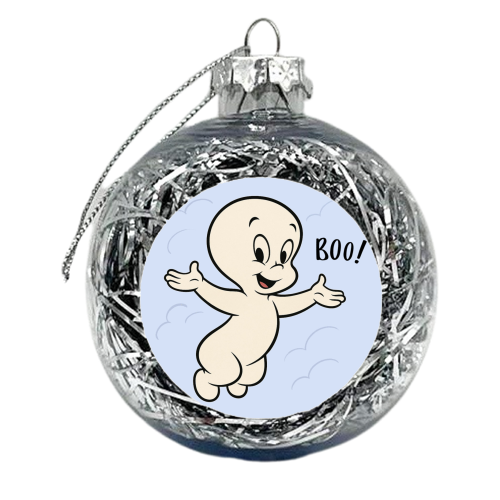 Casper - xmas bauble by Ms Doodle