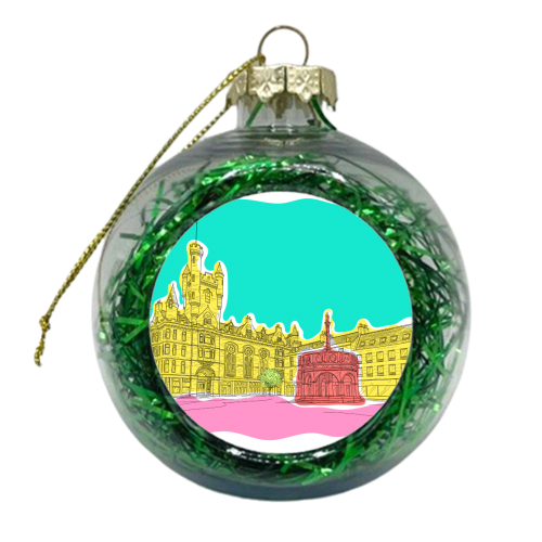 Castle Street (Aberdeen) In Colours - xmas bauble by Adam Regester