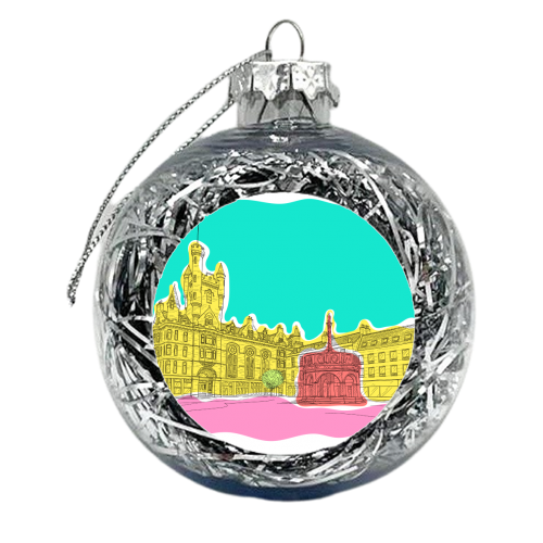 Castle Street (Aberdeen) In Colours - xmas bauble by Adam Regester