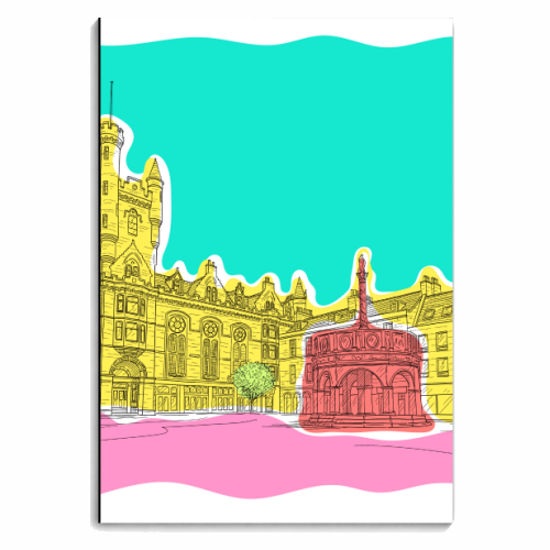 Castle Street (Aberdeen) In Colours - personalised A4, A5, A6 notebook by Adam Regester
