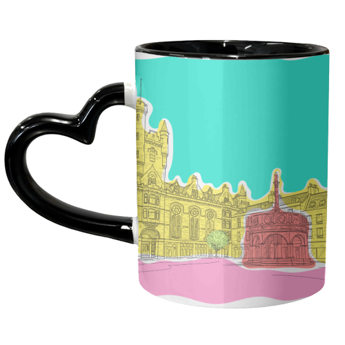 Castle Street (Aberdeen) In Colours - unique mug by Adam Regester