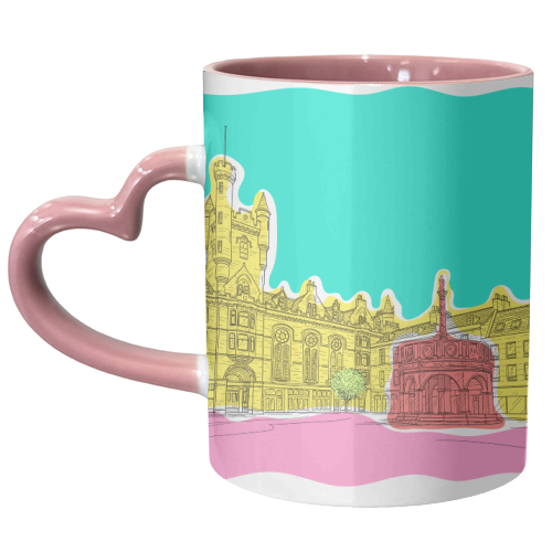 Castle Street (Aberdeen) In Colours - unique mug by Adam Regester