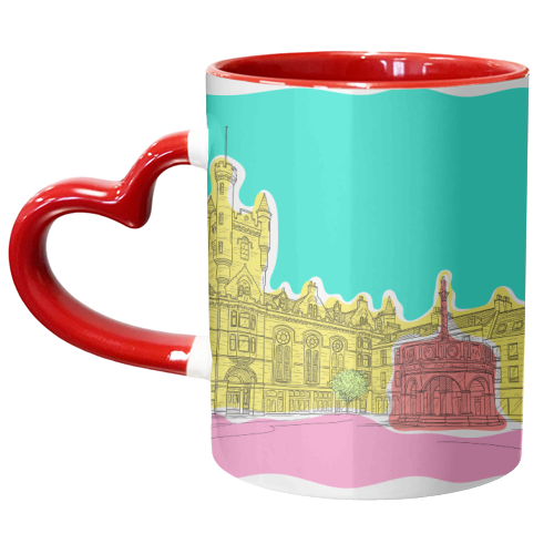 Castle Street (Aberdeen) In Colours - unique mug by Adam Regester