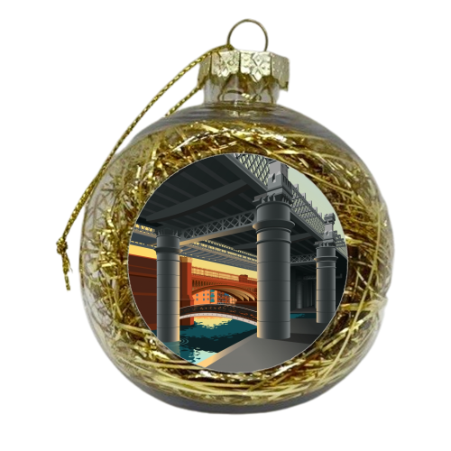 Castlefield, Manchester - xmas bauble by Stephen Millership