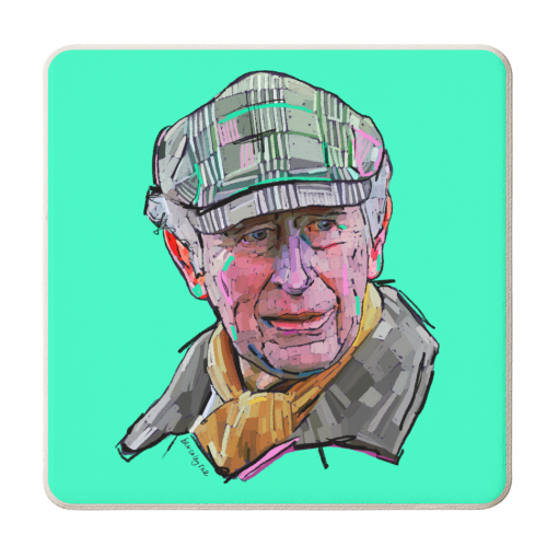 Casual King - personalised beer coaster by Beverley Rae