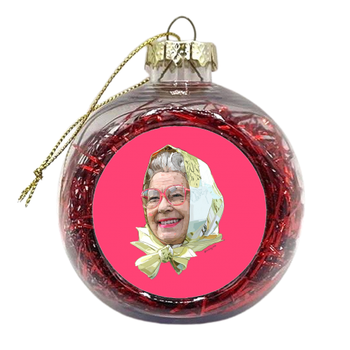 Casual Queen - xmas bauble by Beverley Rae