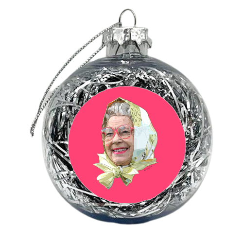Casual Queen - xmas bauble by Beverley Rae