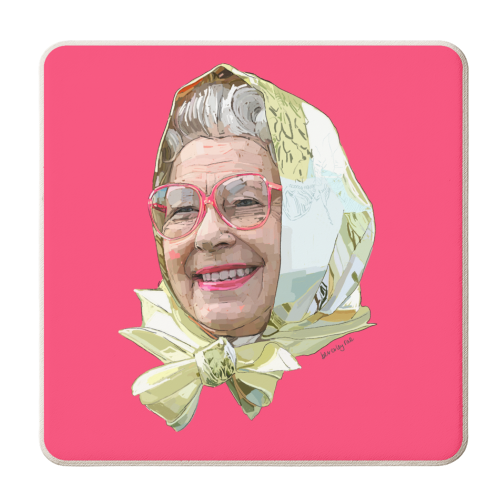 Casual Queen - personalised beer coaster by Beverley Rae