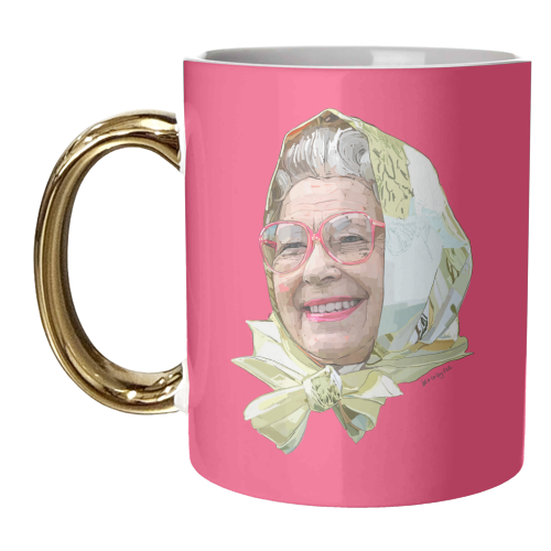 Casual Queen - unique mug by Beverley Rae