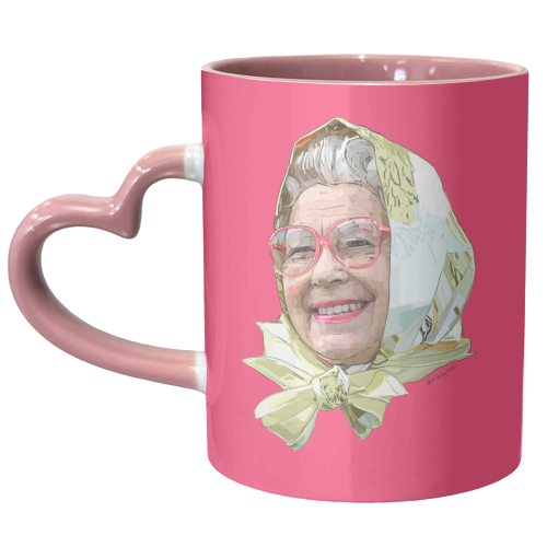 Casual Queen - unique mug by Beverley Rae