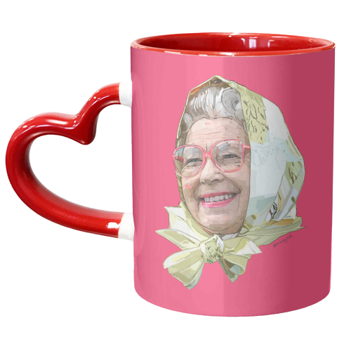 Casual Queen - unique mug by Beverley Rae