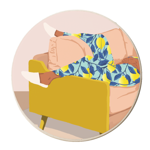 Casual Sunday - personalised beer coaster by Uma Prabhakar Gokhale