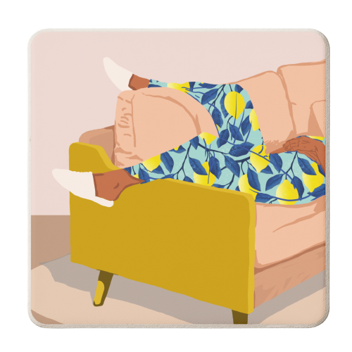 Casual Sunday - personalised beer coaster by Uma Prabhakar Gokhale